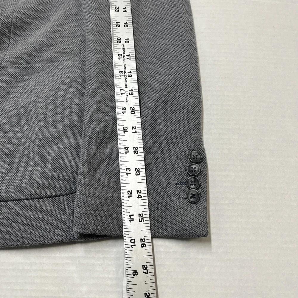 Steel & Jelly Blazer Mens US 40 Gray‎ Textured Sports Coat Jacket Office Career